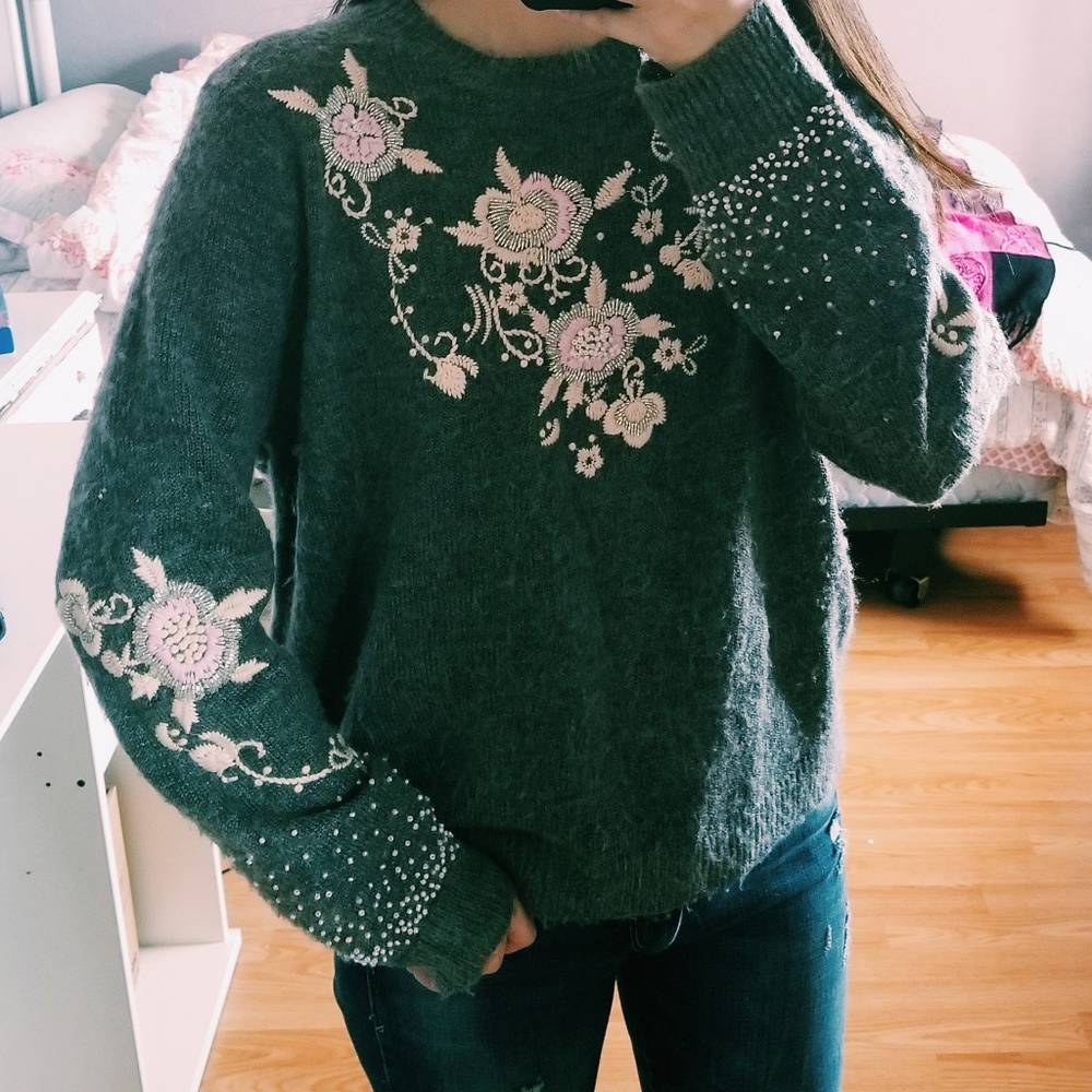 Embroidered Sweater